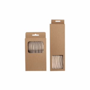 Wooden Cutlery Box with Window